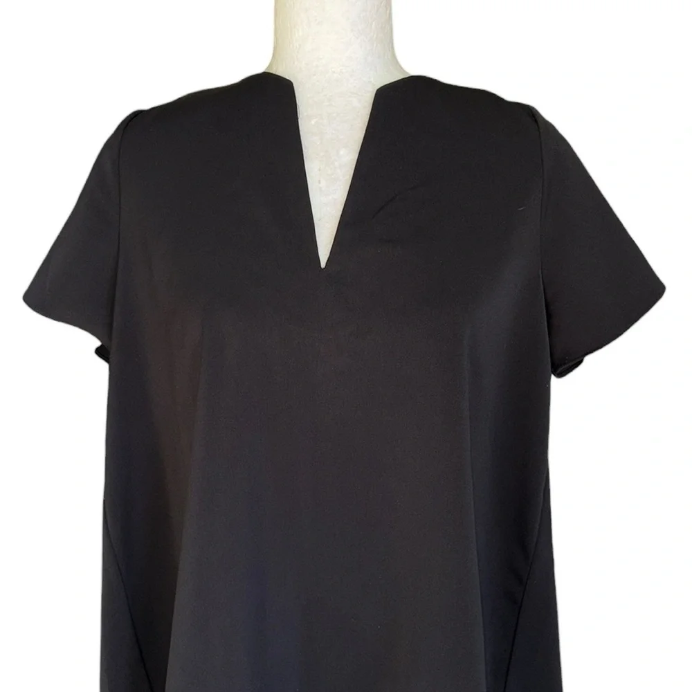 Gretchen Scott Black Short Sleeve Swing Top - S - Picture 3 of 10